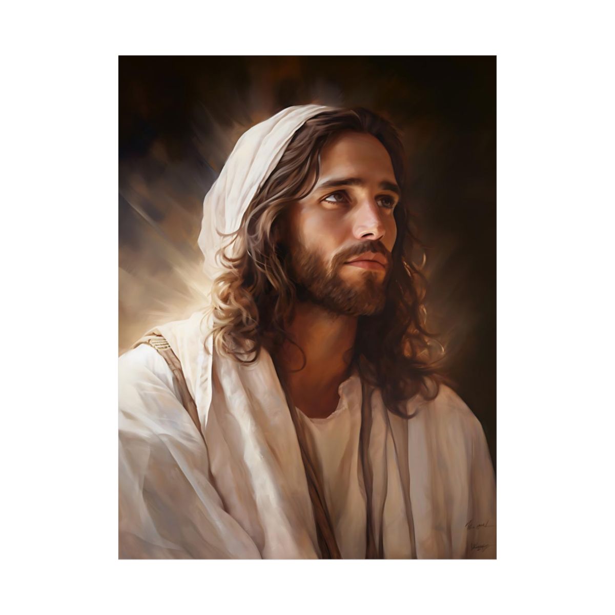 "Rabbi Yeshua" - Messianic Jesus Art Print