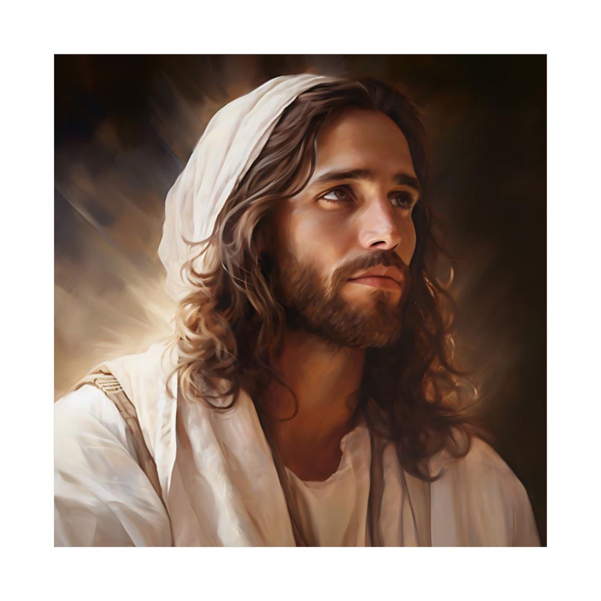 "Rabbi Yeshua" - Messianic Jesus Art Print