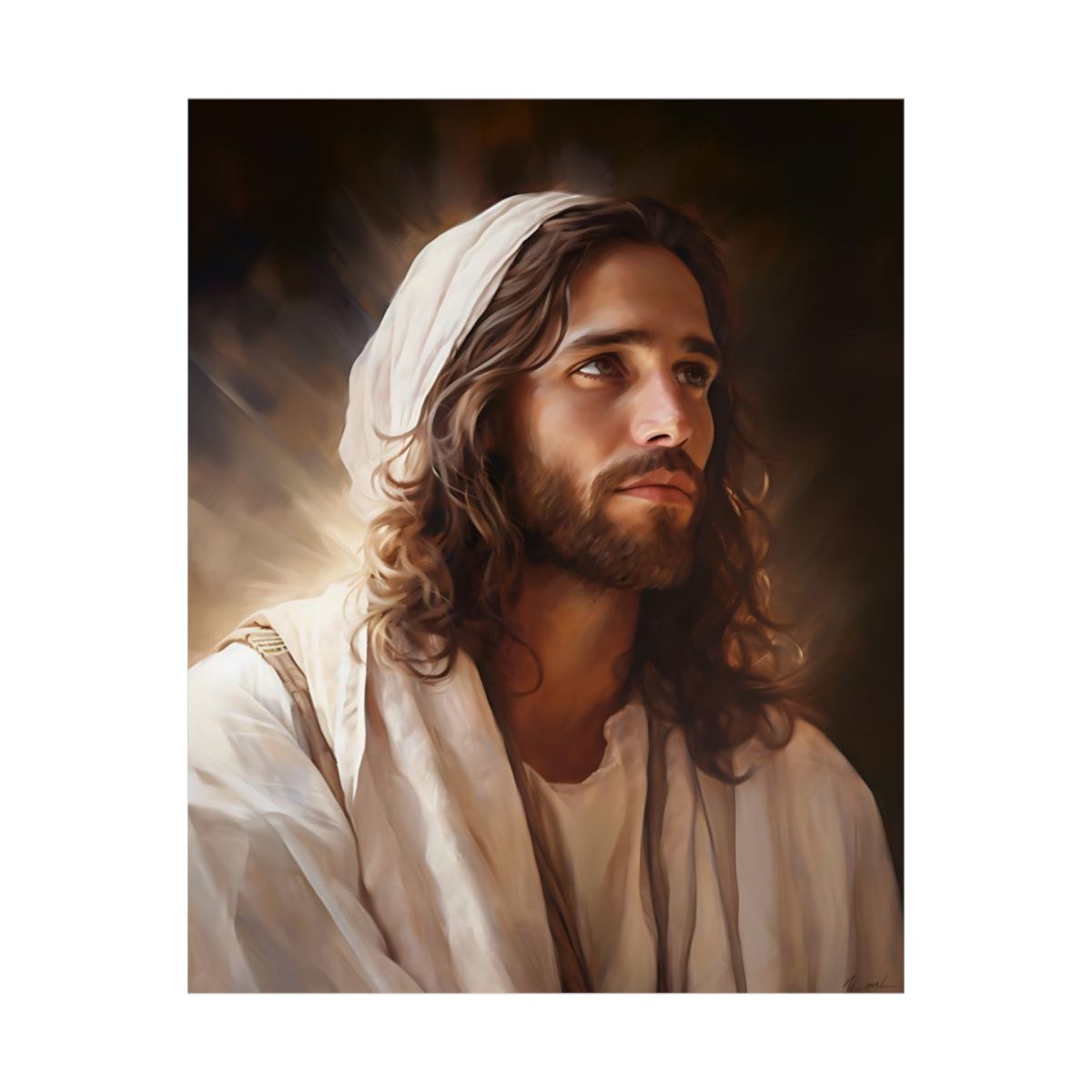 "Rabbi Yeshua" - Messianic Jesus Art Print