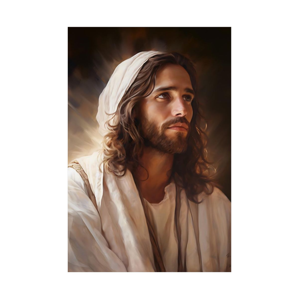 "Rabbi Yeshua" - Messianic Jesus Art Print