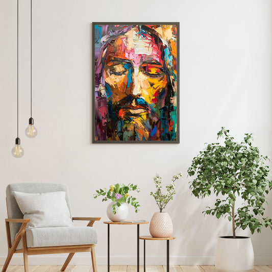 Rainbow Christ | Modern Style | Fine Art Print