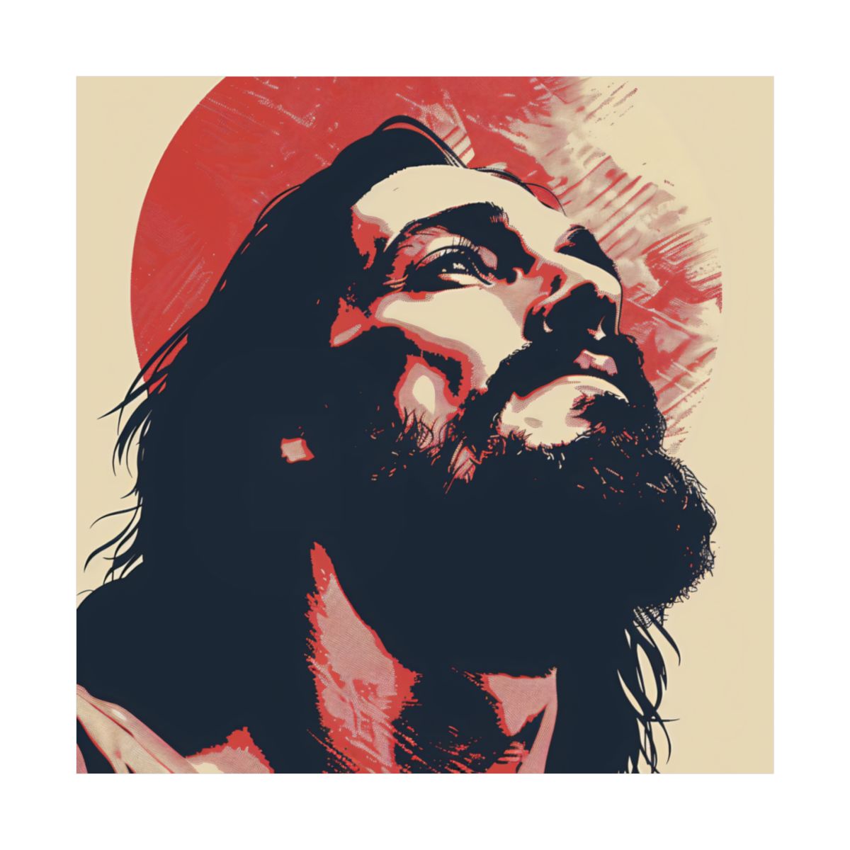 “Redemption” – Contemporary Minimalist Jesus Art Print