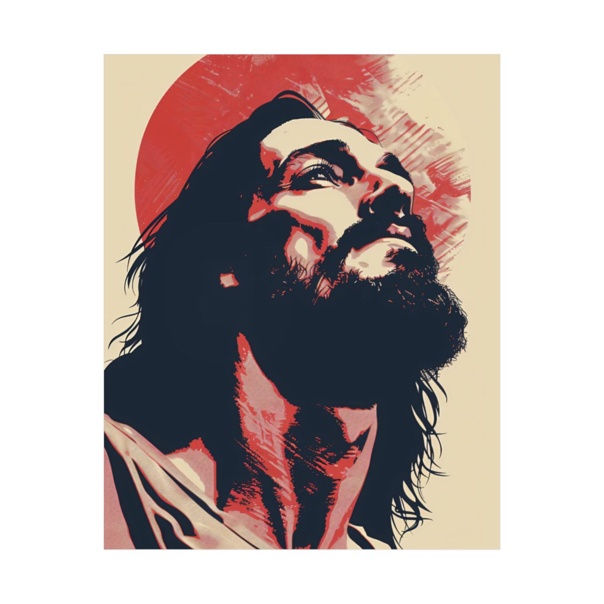 “Redemption” – Contemporary Minimalist Jesus Art Print