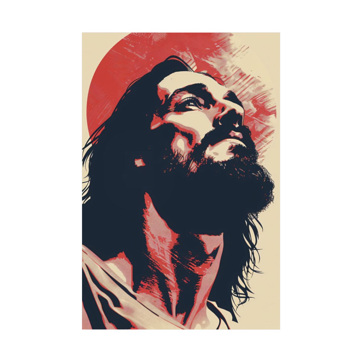 “Redemption” – Contemporary Minimalist Jesus Art Print