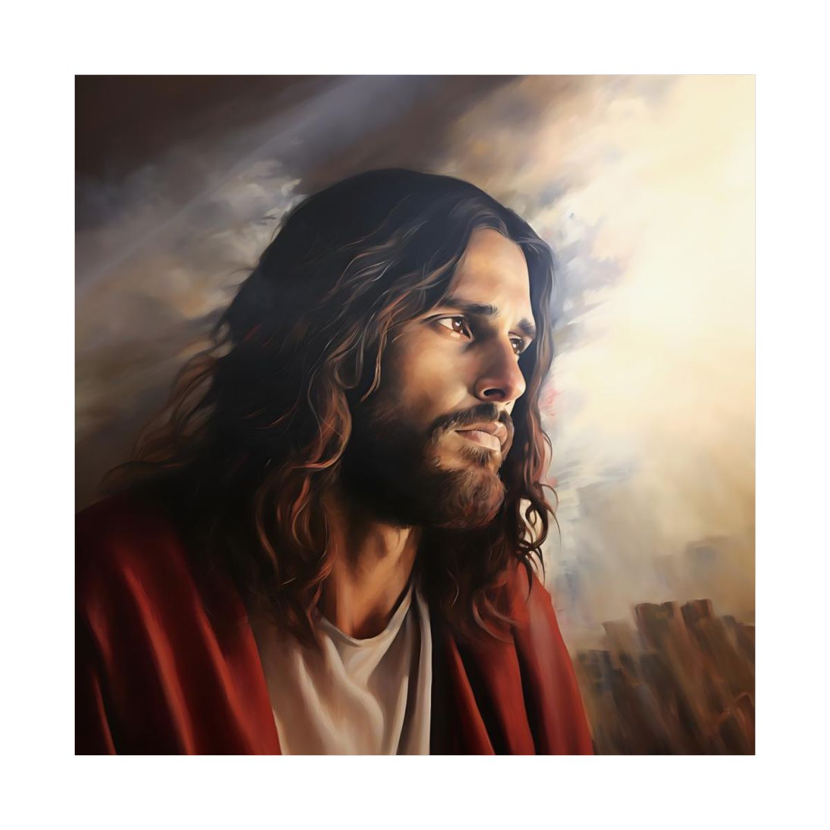 Strong Savior | Realistic Style | Fine Art Print