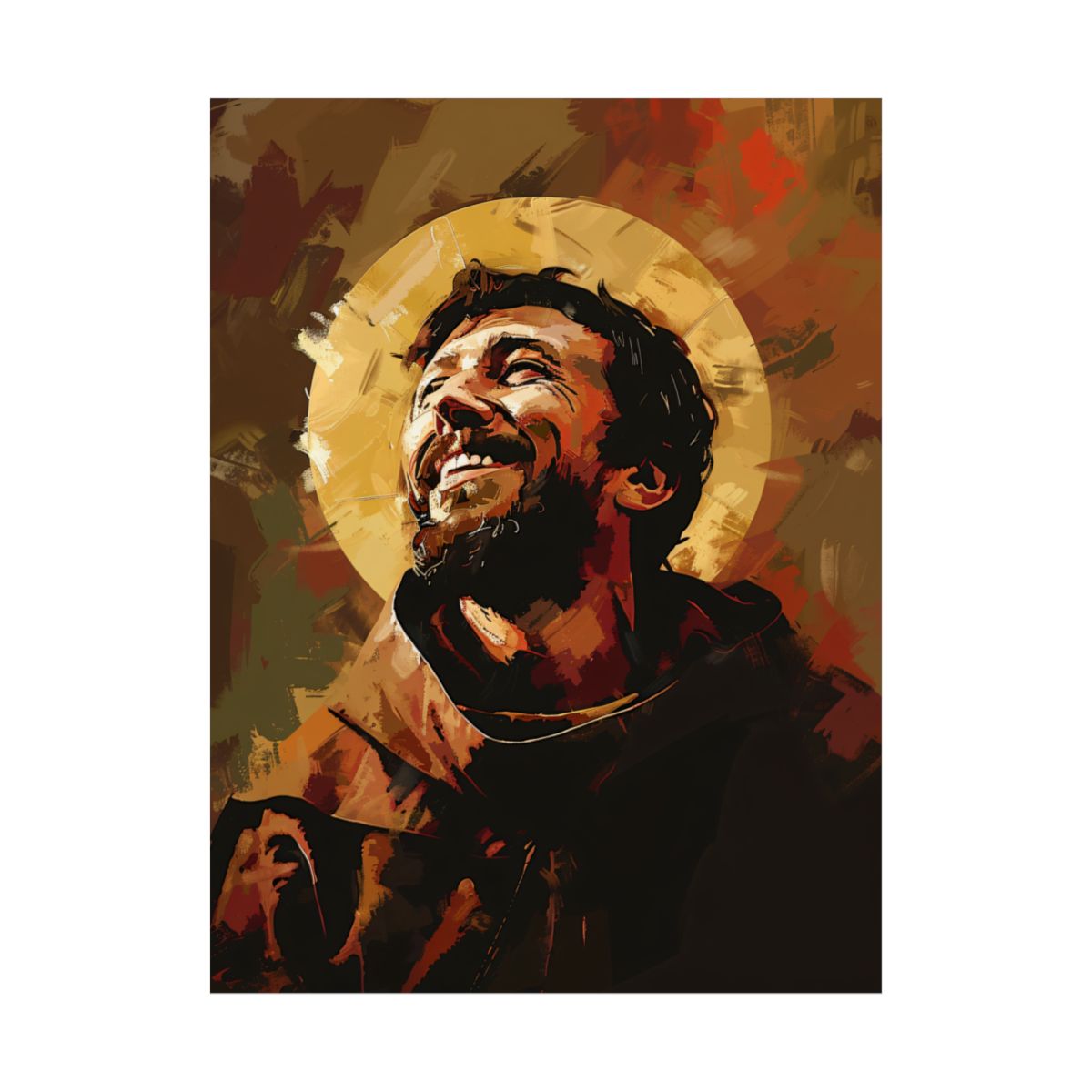 “The Joy of Saint Francis” – Catholic Art Print