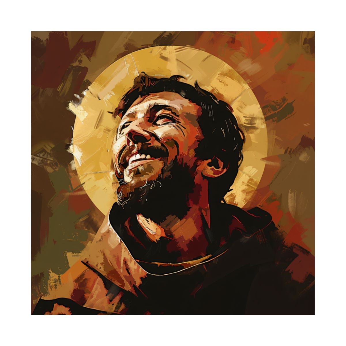 “The Joy of Saint Francis” – Catholic Art Print