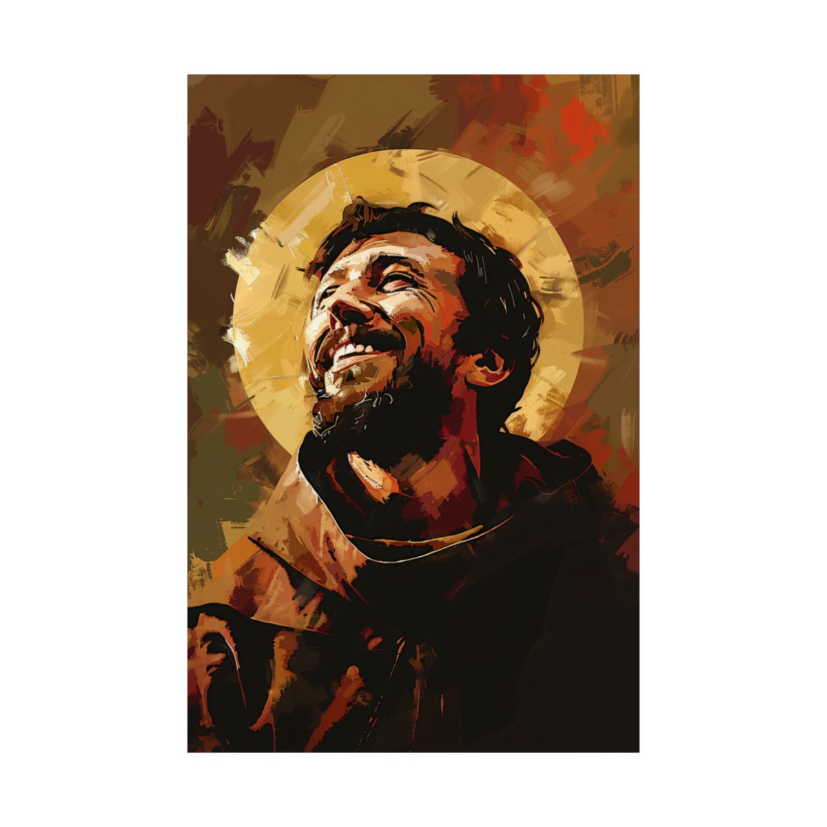 “The Joy of Saint Francis” – Catholic Art Print