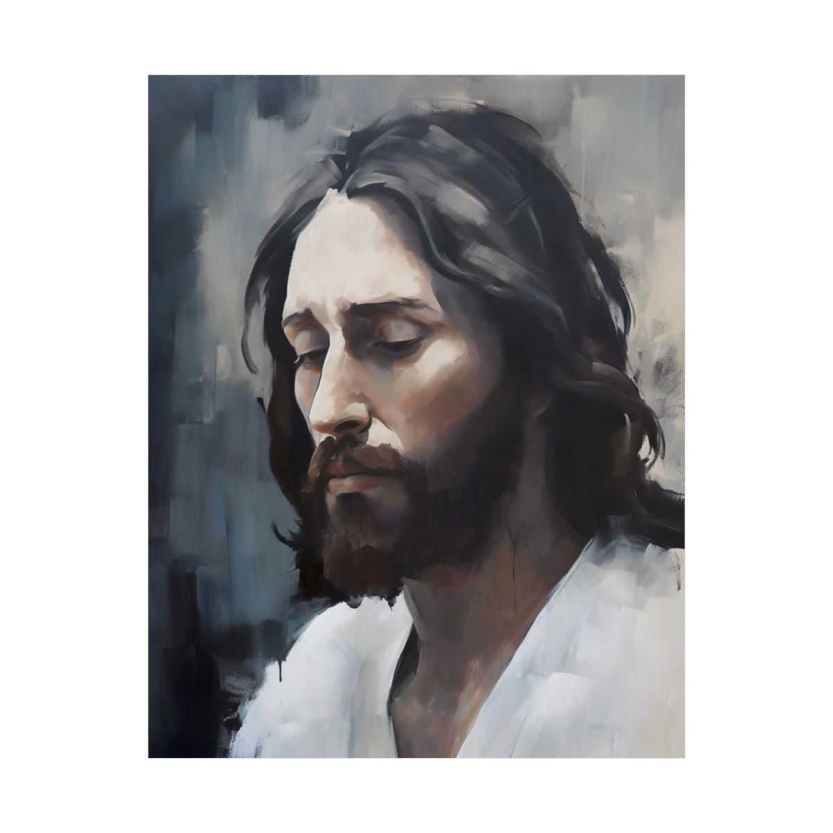 "The Price" - Midcentury Modern Style Portrait of Christ