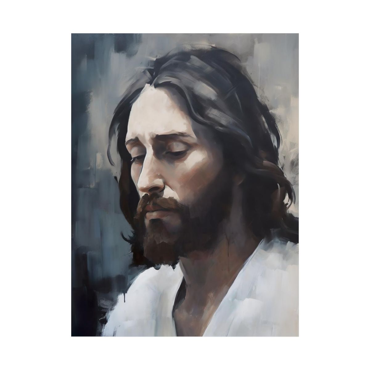"The Price" - Midcentury Modern Style Portrait of Christ