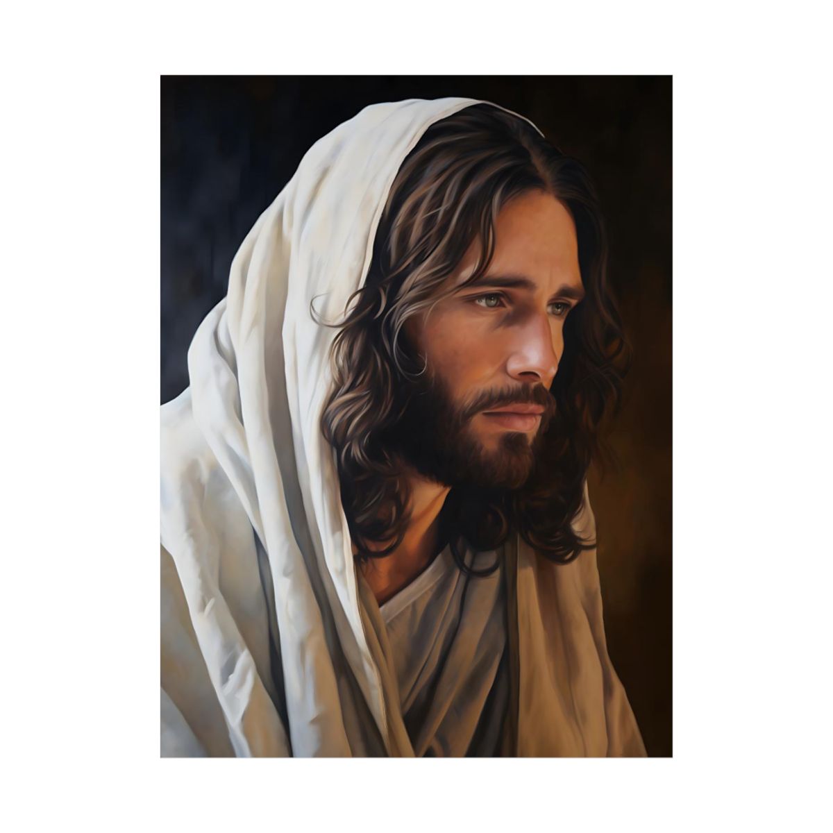 "Yeshua The Messiah" - Classical Style Jesus Art Print