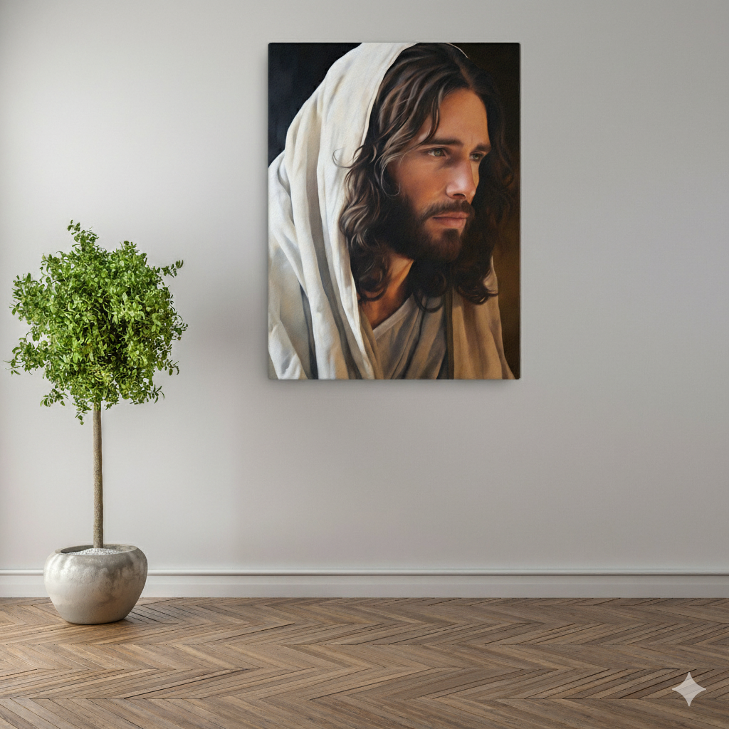Yeshua The Messiah | Classical & Elegant | Christian Canvas Wall Art