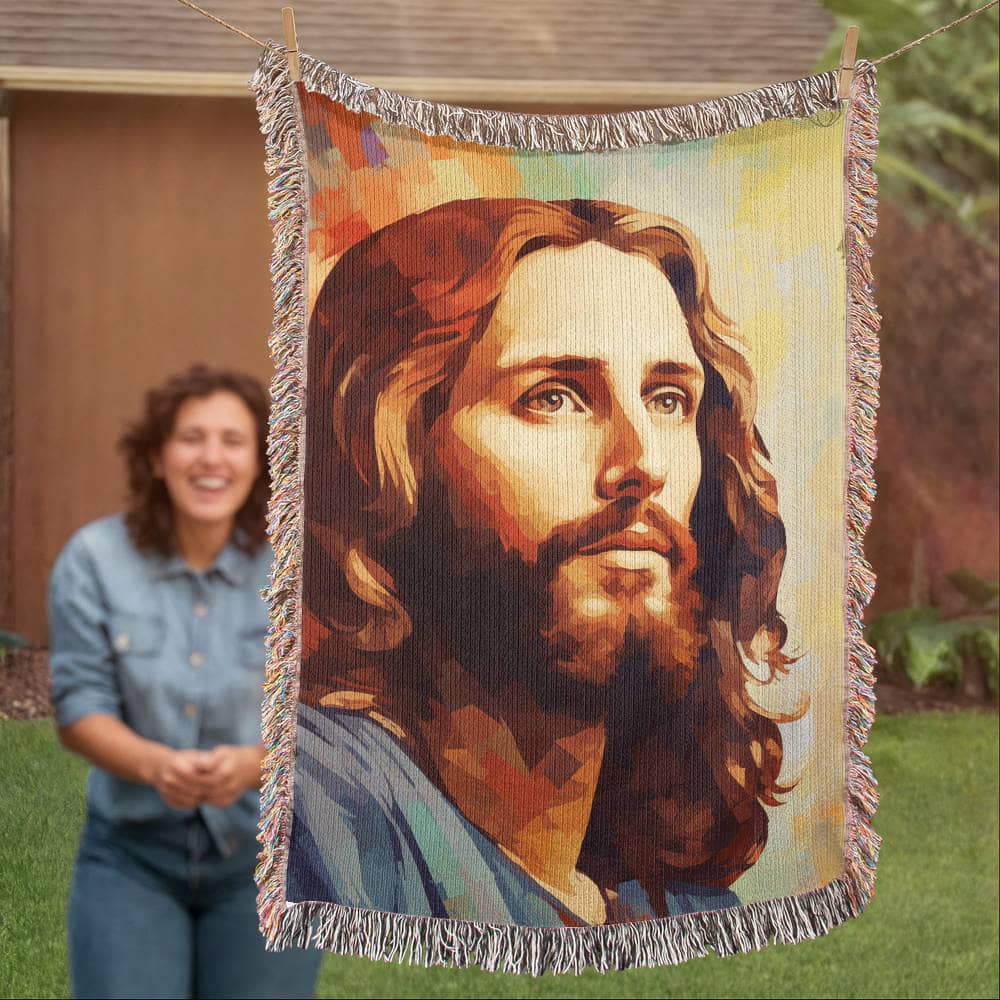 "You Have A Friend In Jesus" - Heirloom Woven Blanket