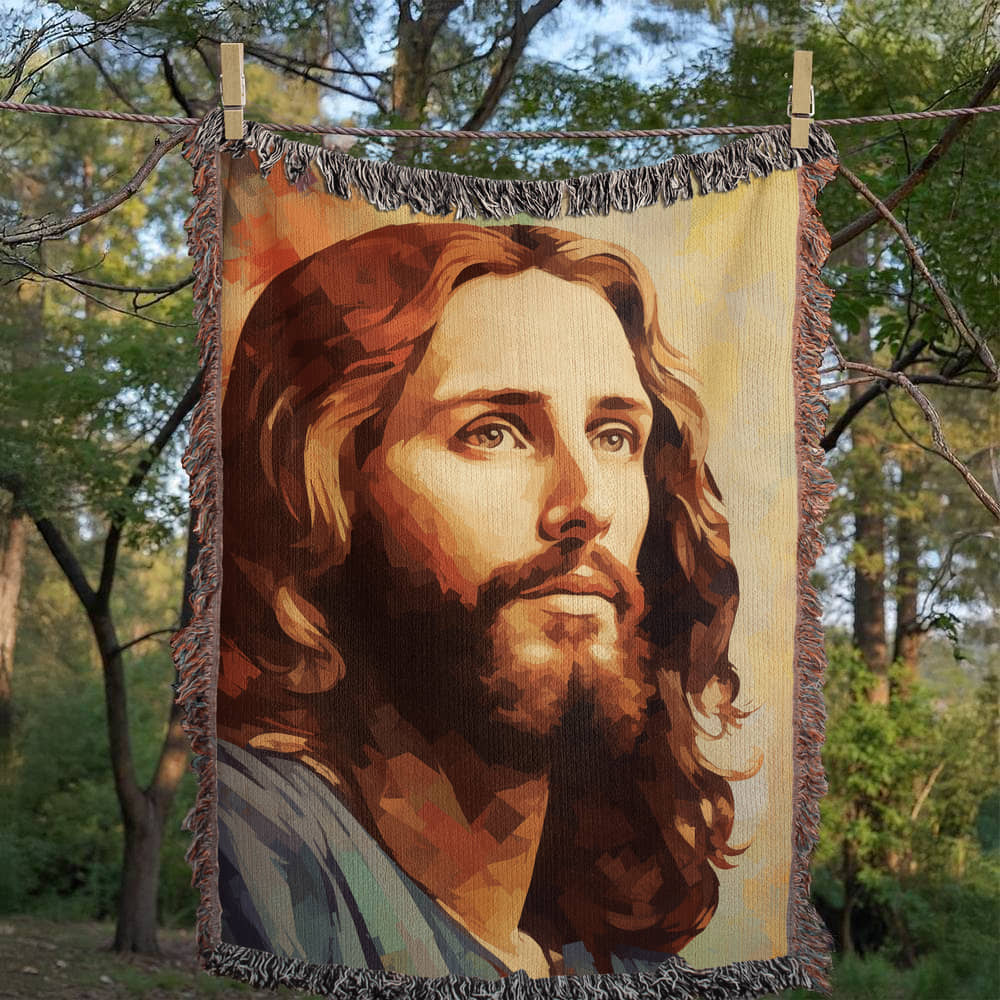 "You Have A Friend In Jesus" - Heirloom Woven Blanket
