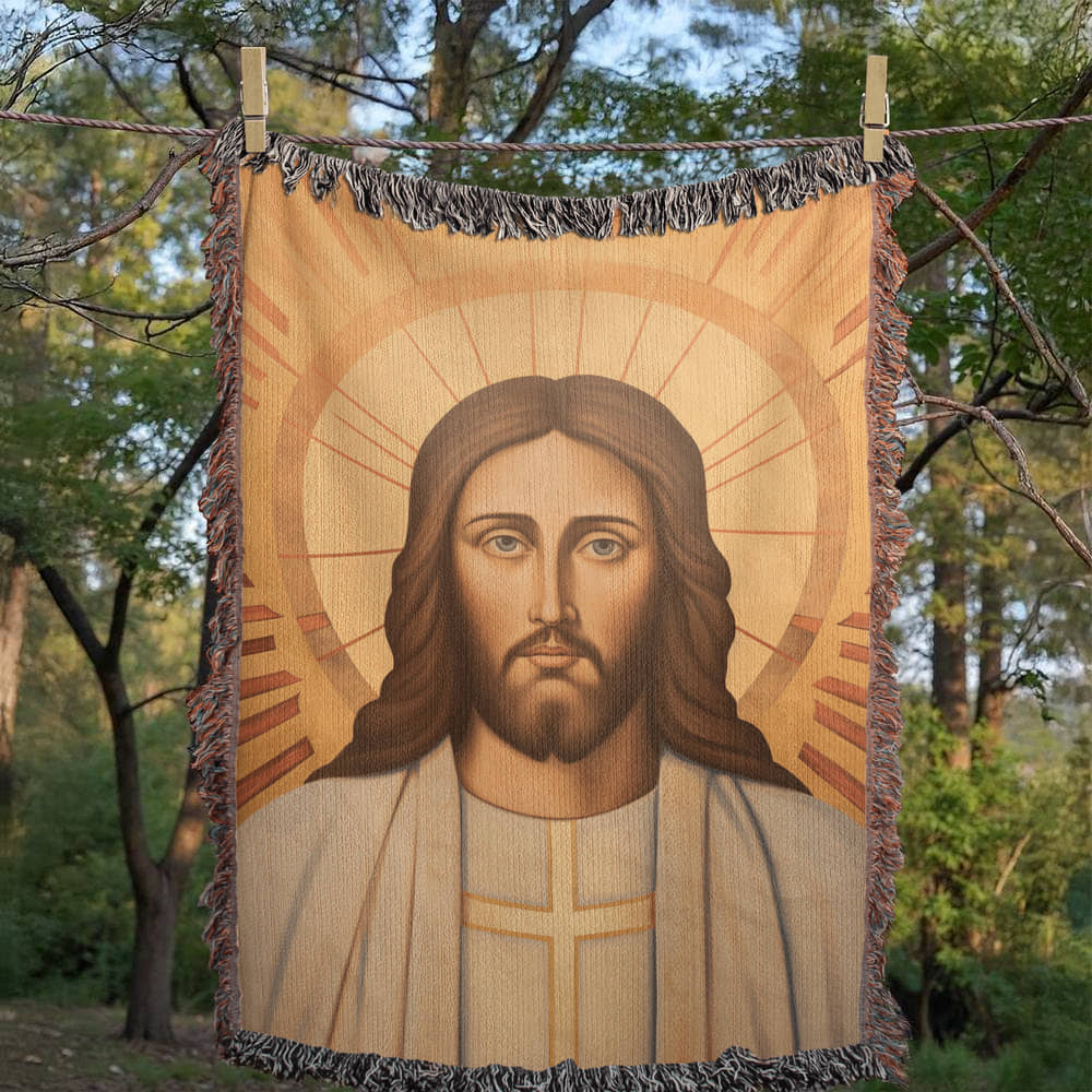 "The Glory Of Christ" - Heirloom Woven Blanket