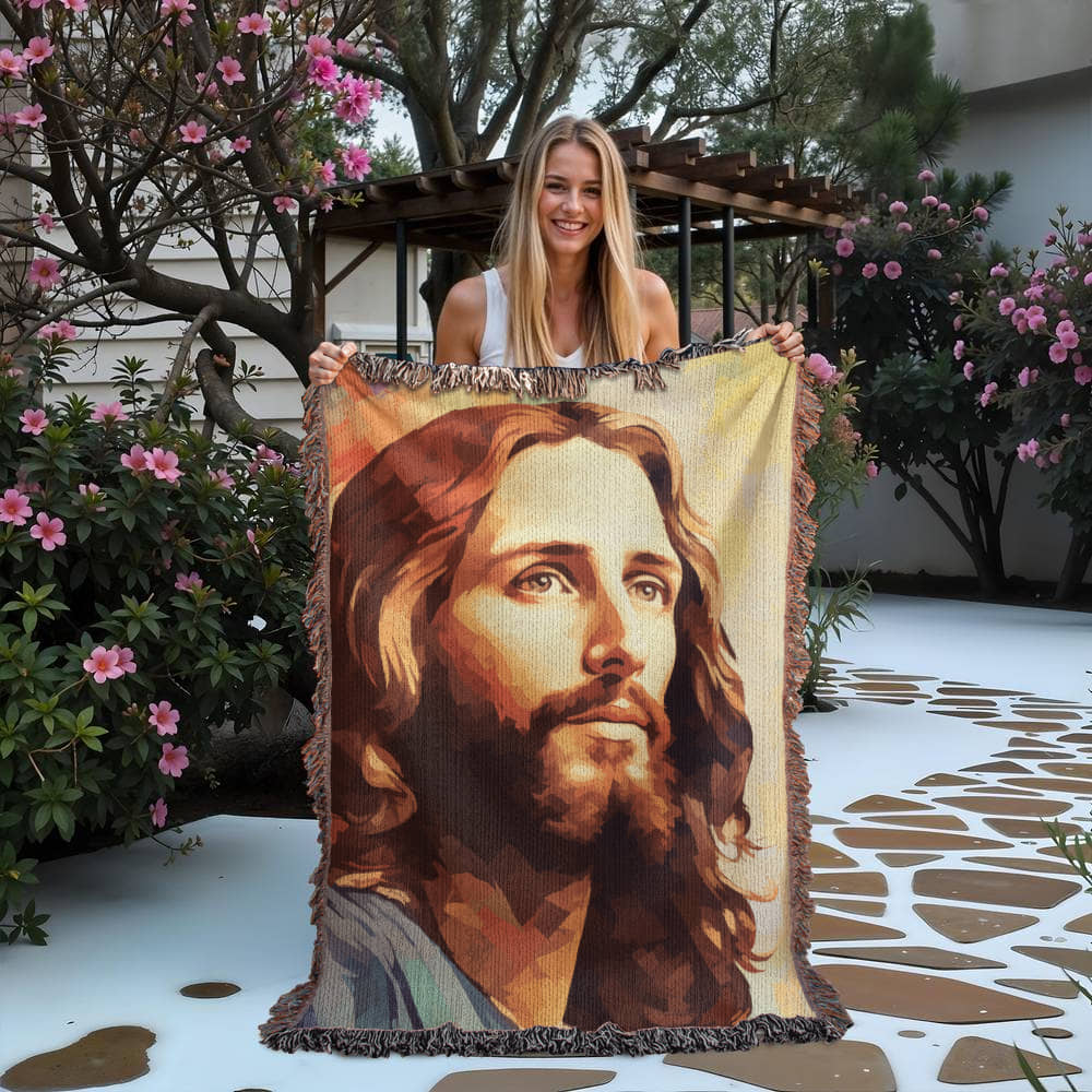 "You Have A Friend In Jesus" - Heirloom Woven Blanket