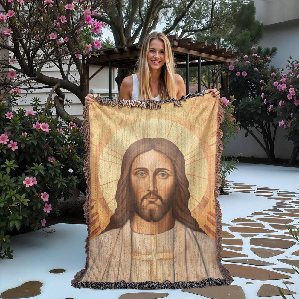 "The Glory Of Christ" - Heirloom Woven Blanket