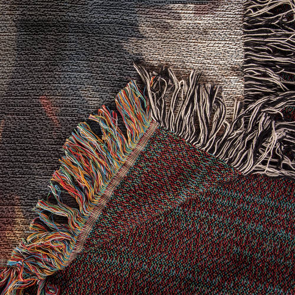 "Jesus Smiling" - Heirloom Woven Blanket