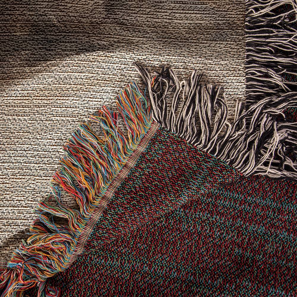 "Christ's Loving Smile" - Heirloom Woven Blanket