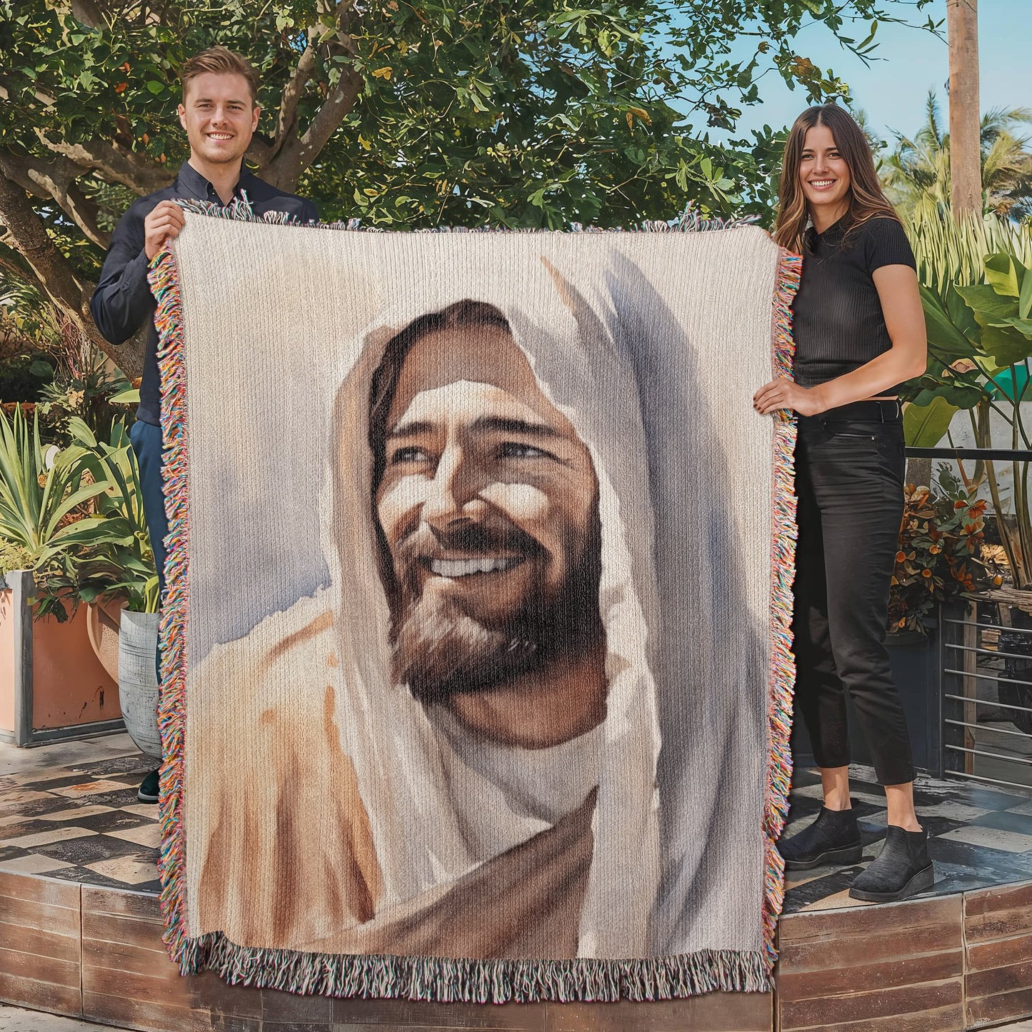 "Rabbi Jesus" - Heirloom Woven Blanket