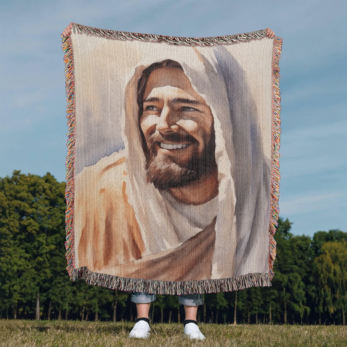 "Rabbi Jesus" - Heirloom Woven Blanket