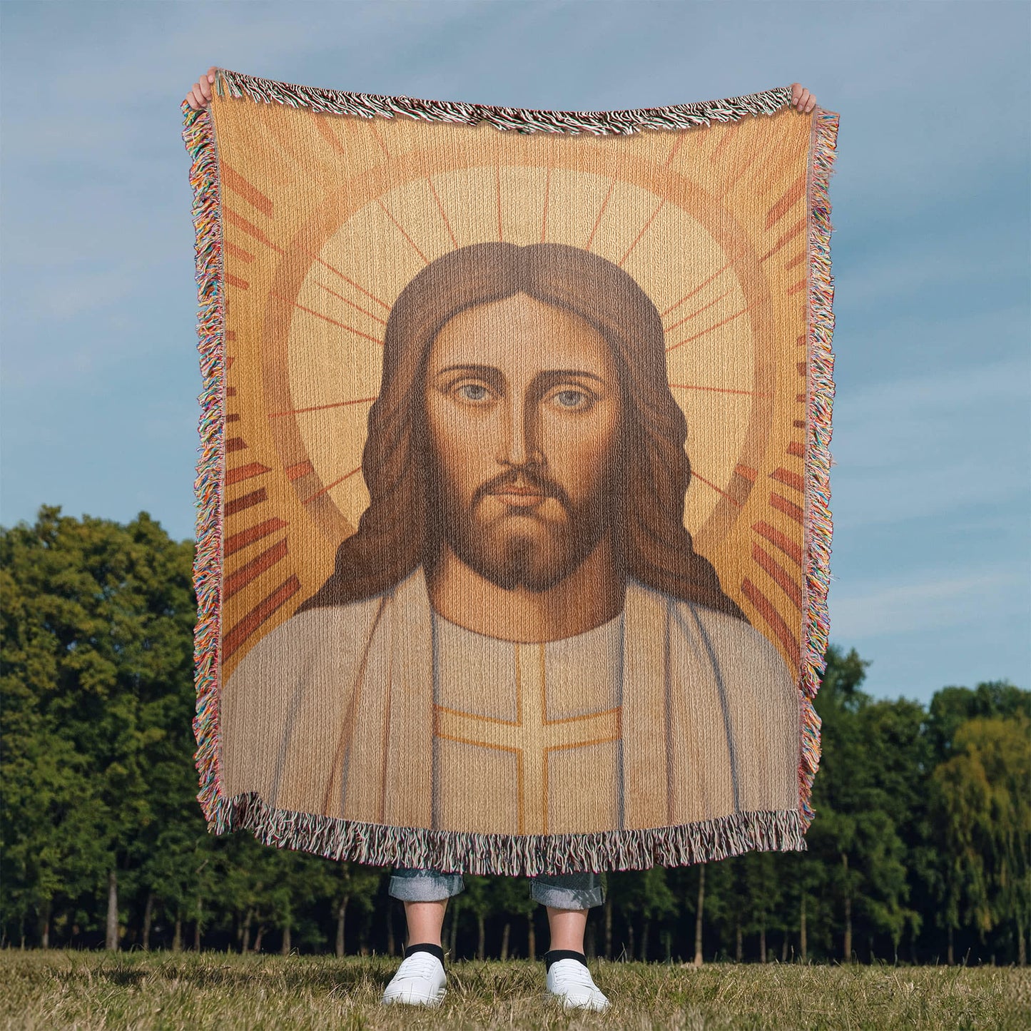"The Glory Of Christ" - Heirloom Woven Blanket
