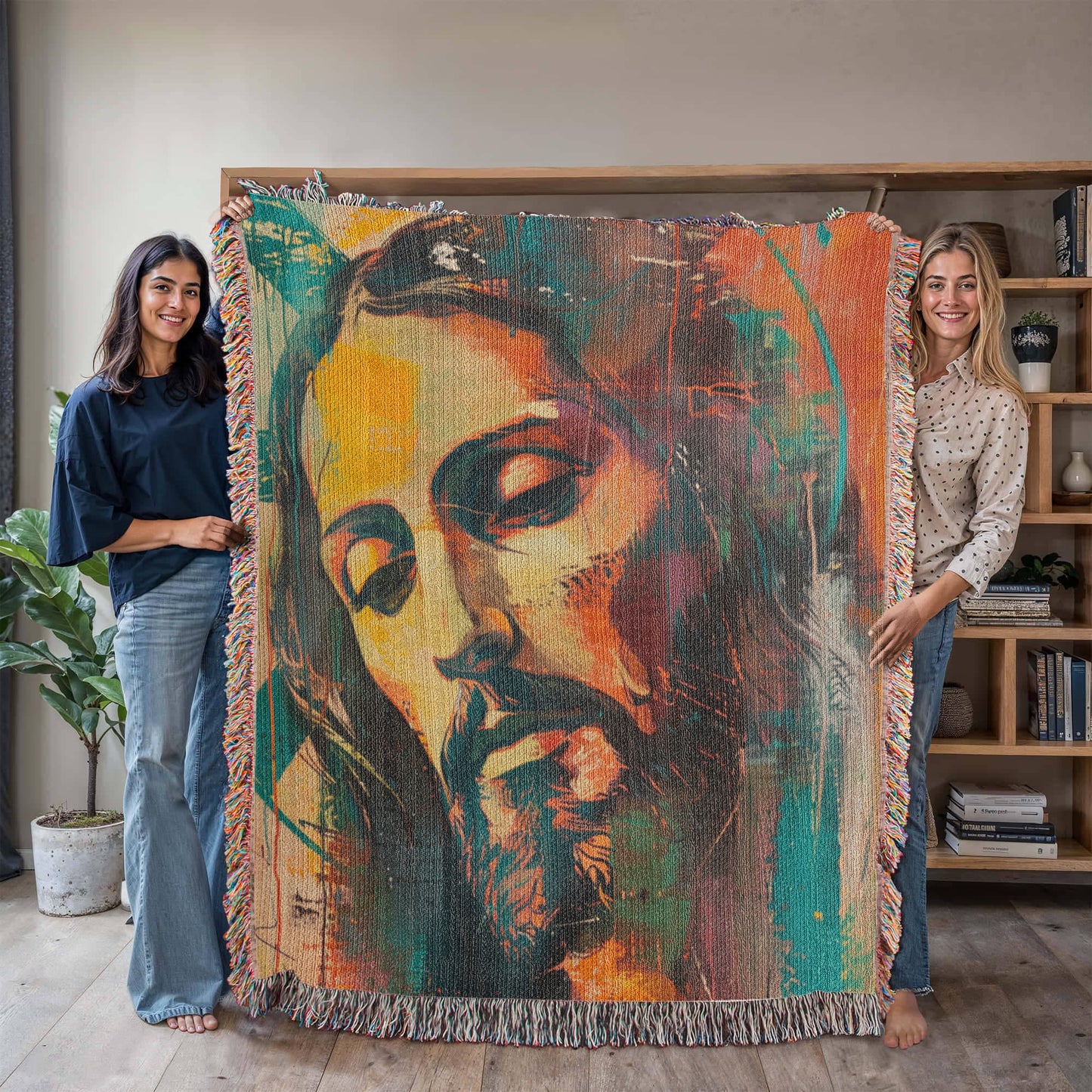"Gentle Savior" - Heirloom Woven Blanket