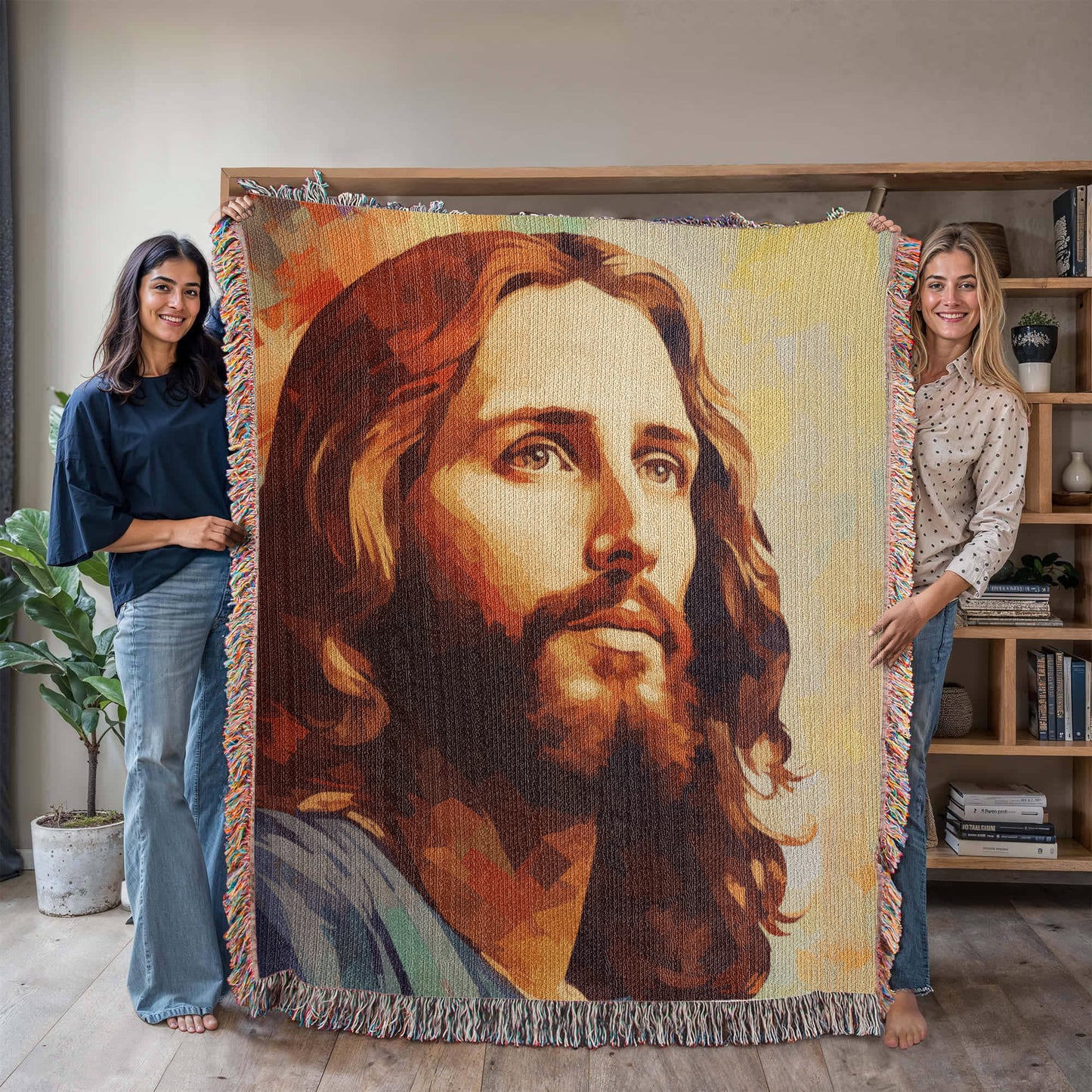 "You Have A Friend In Jesus" - Heirloom Woven Blanket