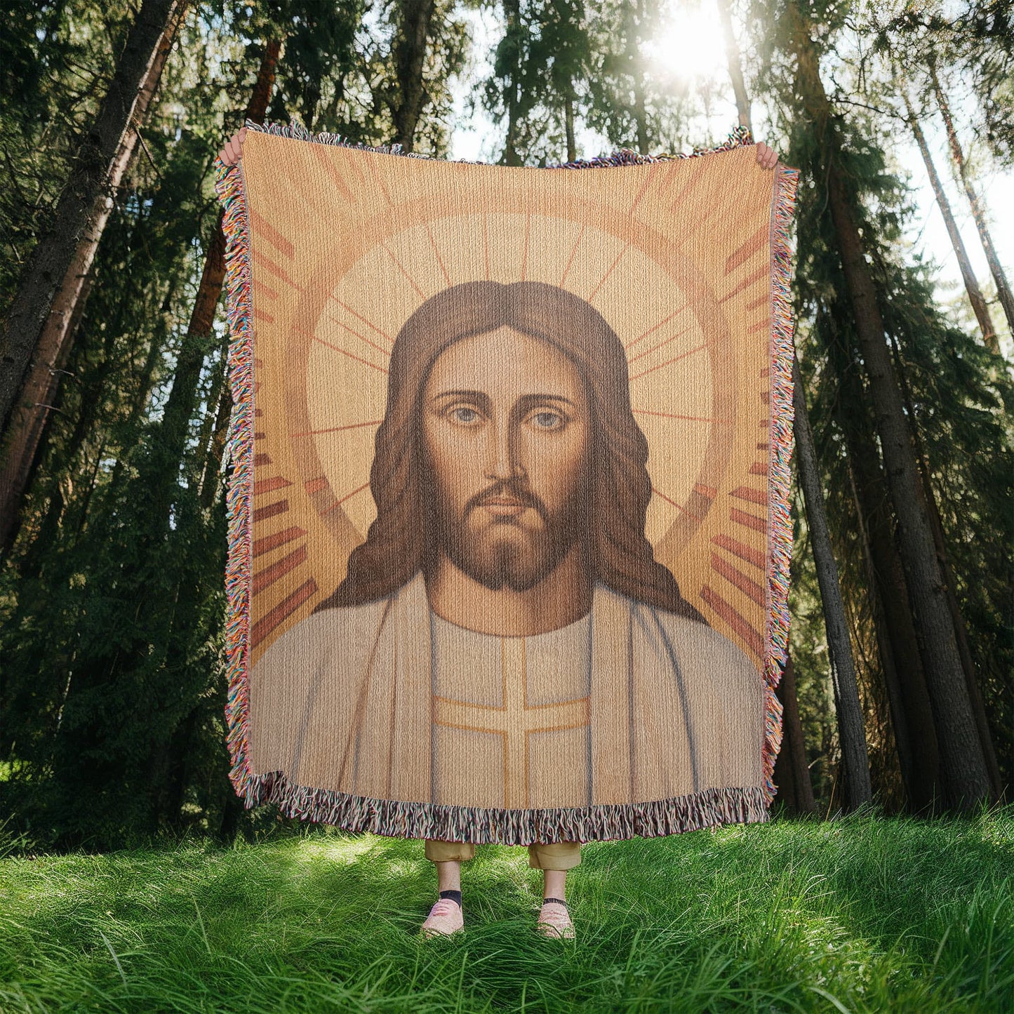 "The Glory Of Christ" - Heirloom Woven Blanket