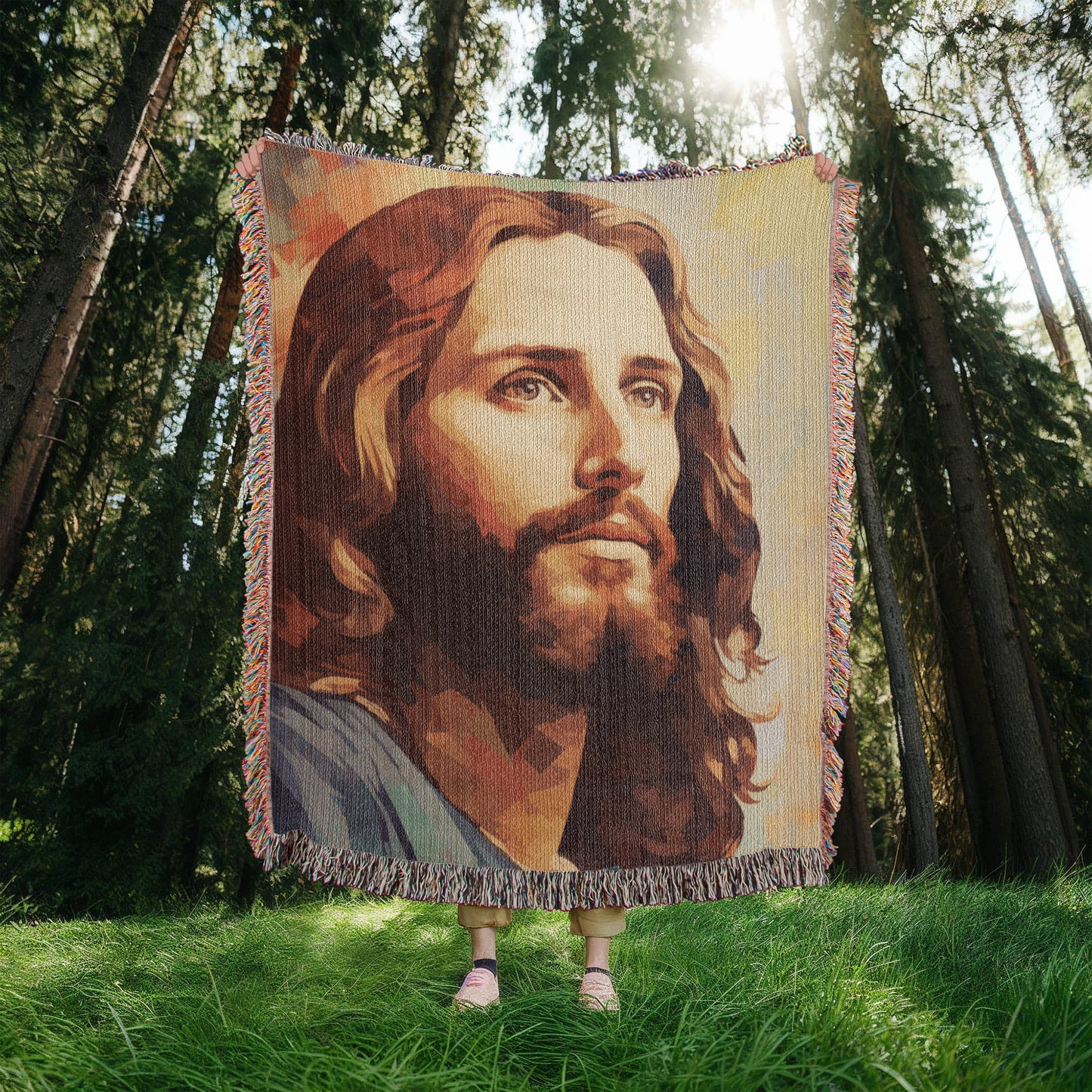 "You Have A Friend In Jesus" - Heirloom Woven Blanket