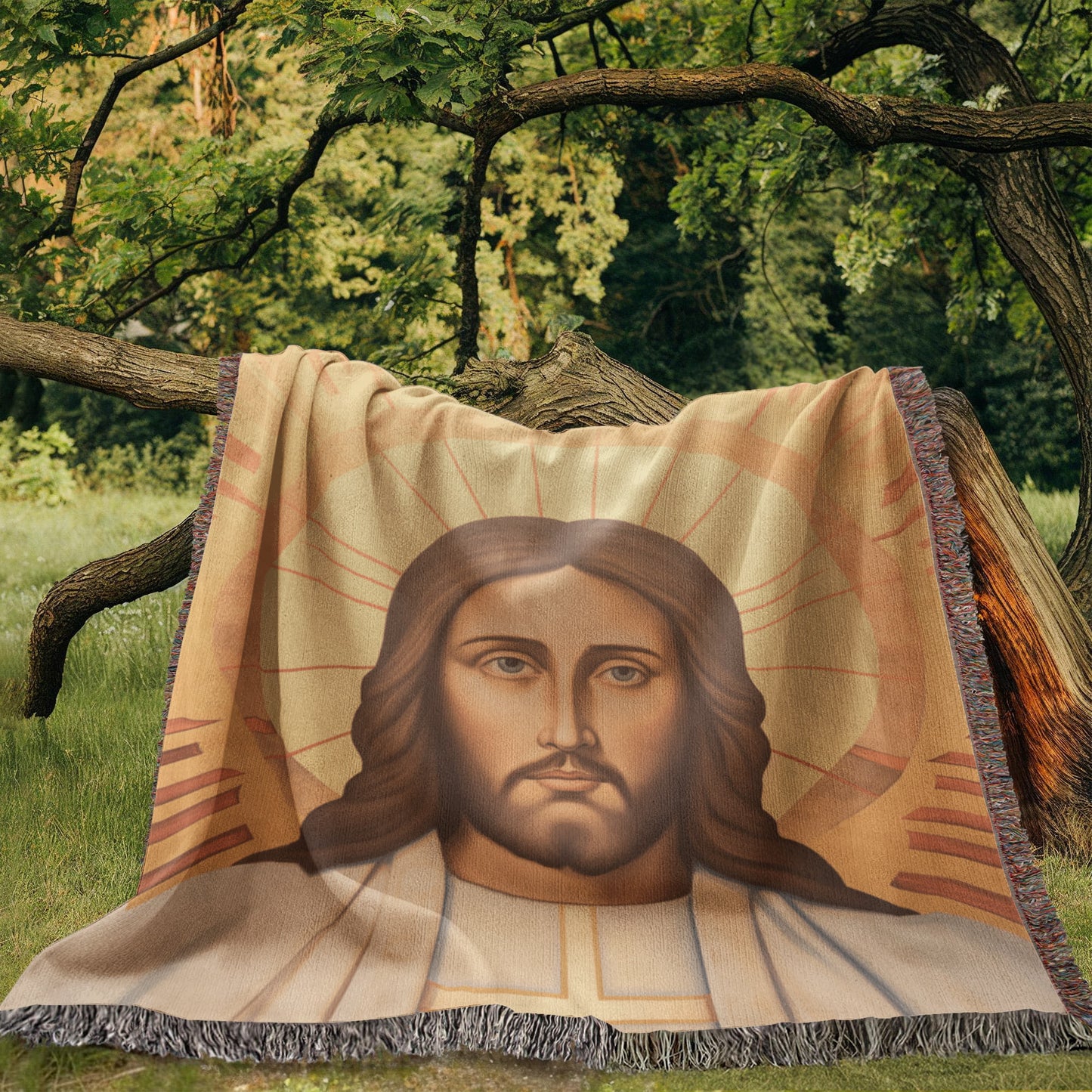 "The Glory Of Christ" - Heirloom Woven Blanket
