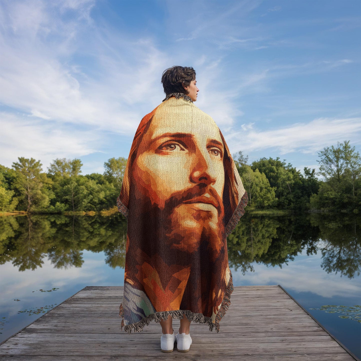 "You Have A Friend In Jesus" - Heirloom Woven Blanket