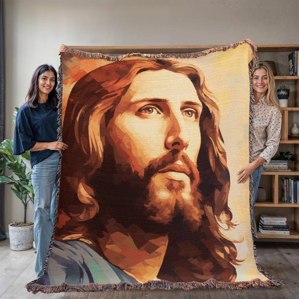 "You Have A Friend In Jesus" - Heirloom Woven Blanket