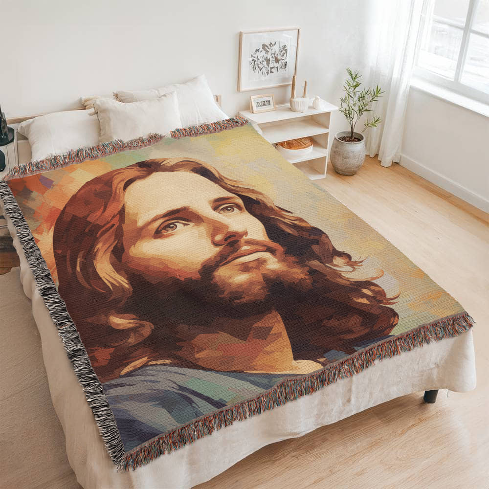 "You Have A Friend In Jesus" - Heirloom Woven Blanket