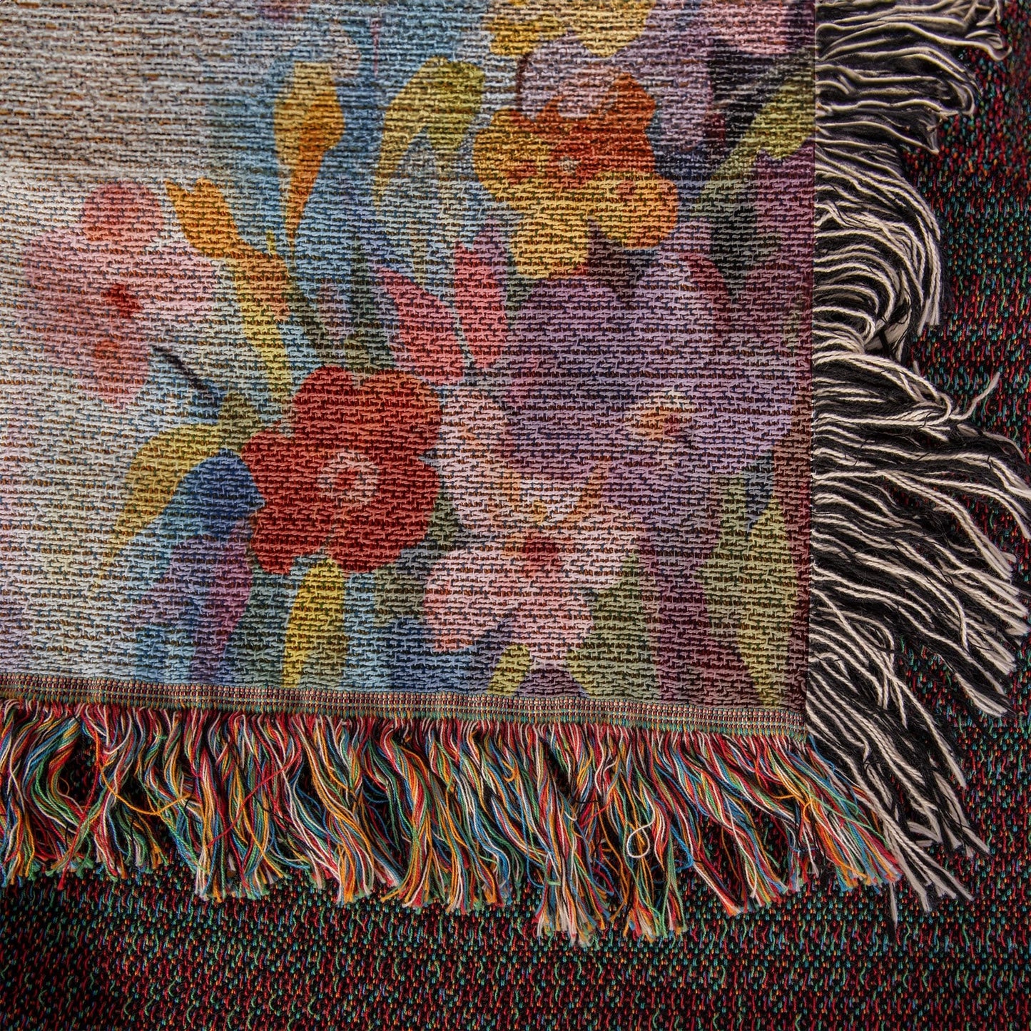 Blossoms Of Grace | Woven Christian Throw Blanket
