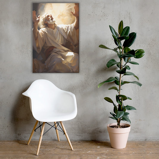 Moses On Mount Sinai Canvas Print