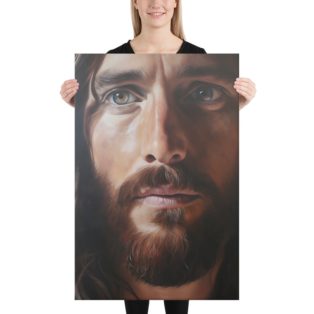 Jesus Searcher Of Hearts Canvas Print - 24x36"