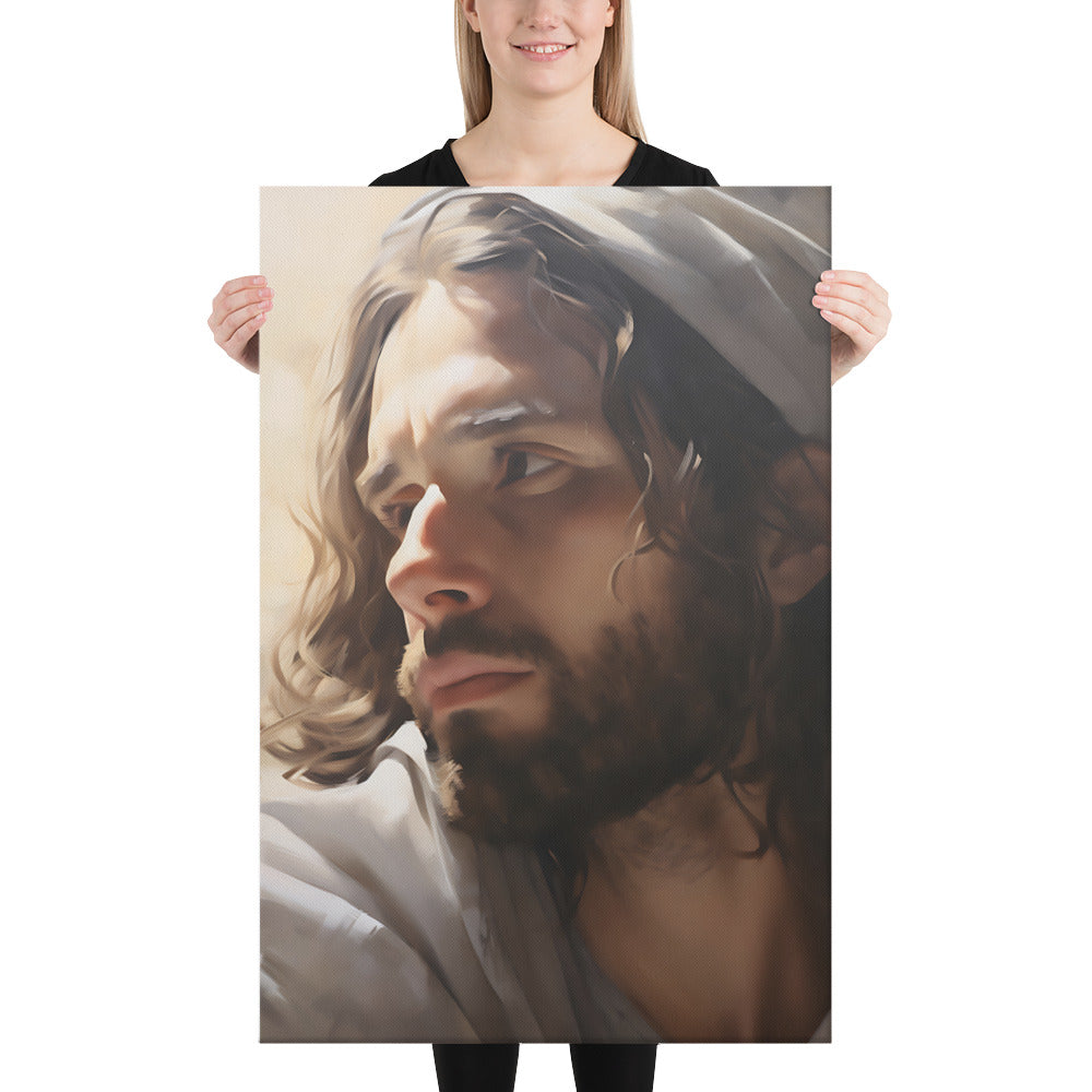 His Love Saves Canvas Print