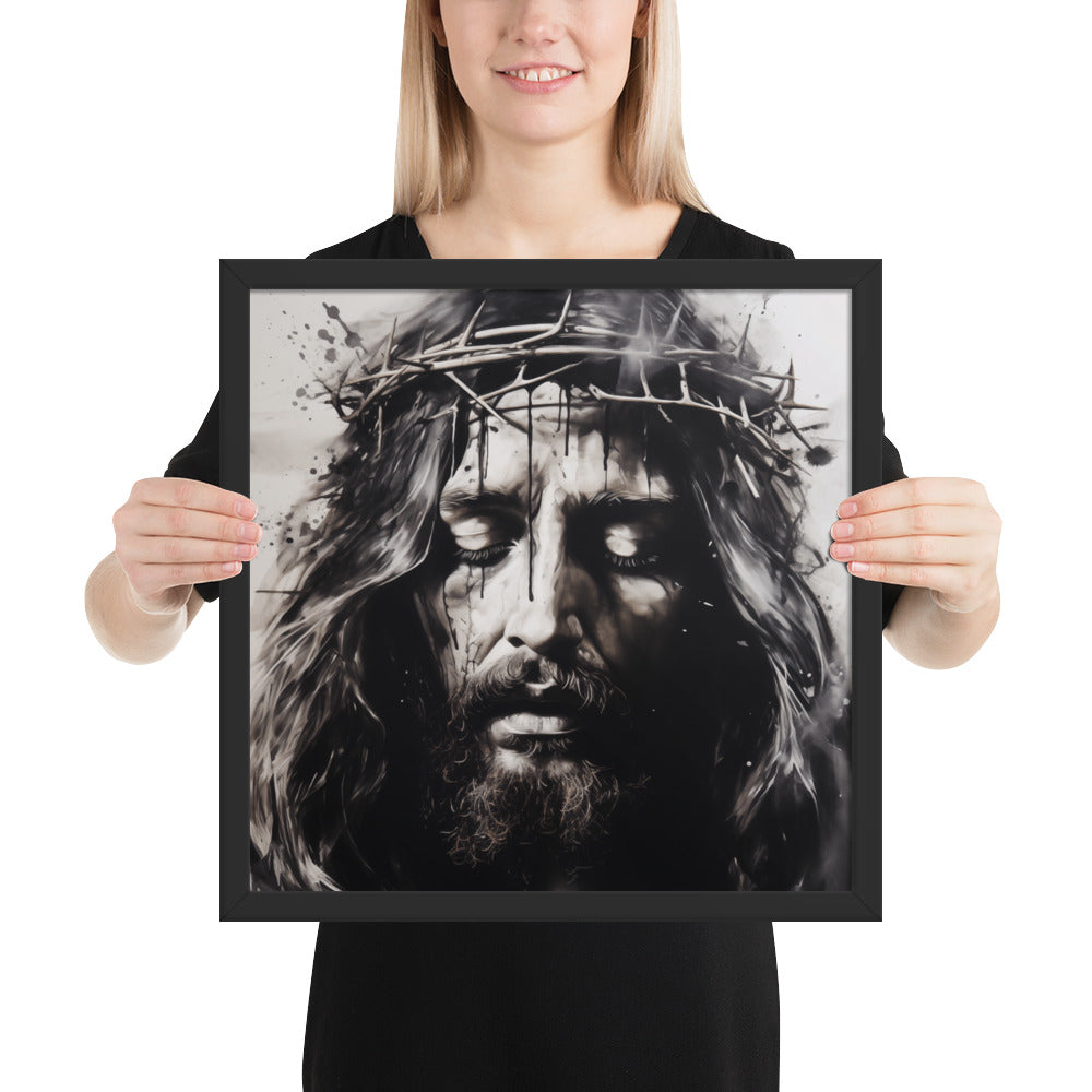 "The Sacrifice" - Ink Painting Style Catholic Art Print