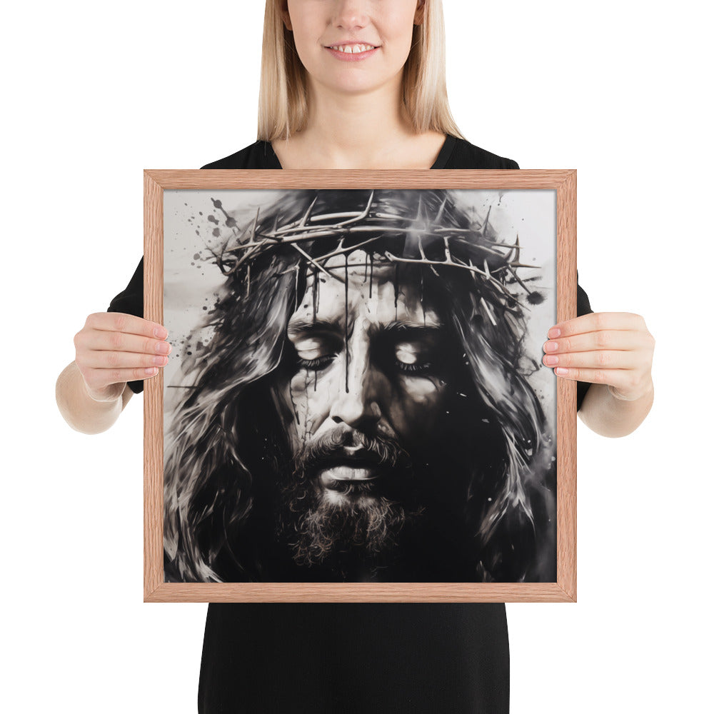 "The Sacrifice" - Ink Painting Style Catholic Art Print