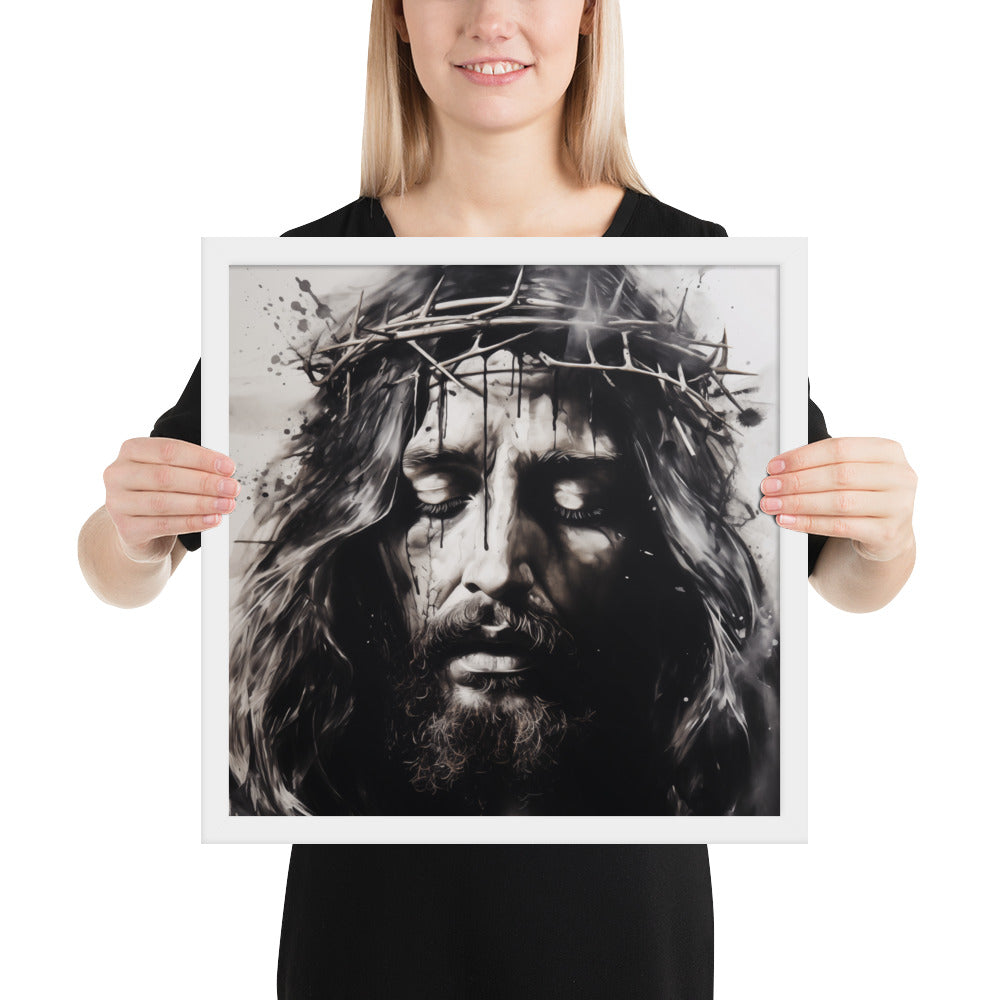 "The Sacrifice" - Ink Painting Style Catholic Art Print