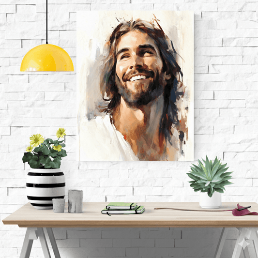 Jesus Smiling Fine Art Print - ChristVisions