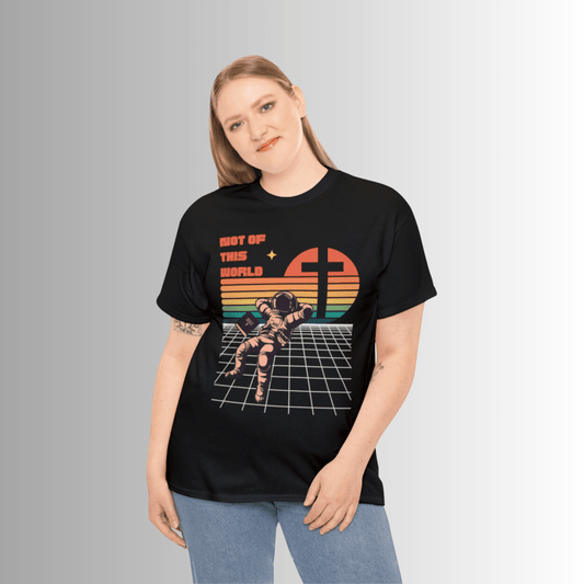 John 15:19 Not Of This World Christian T-Shirt - ChristVisions