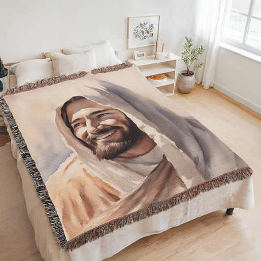 Rabbi Jesus | Christian Woven Throw Blanket - ChristVisions