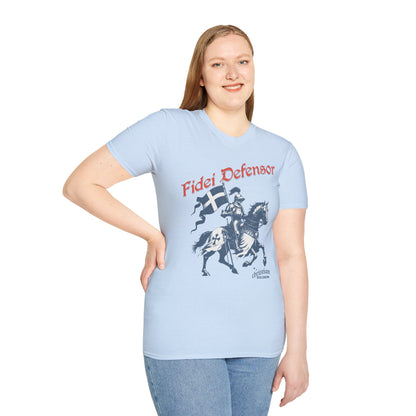 Fidei Defensor "Defender Of The Faith" Christian Knight T-Shirt