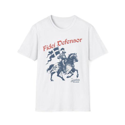 Fidei Defensor "Defender Of The Faith" Christian Knight T-Shirt