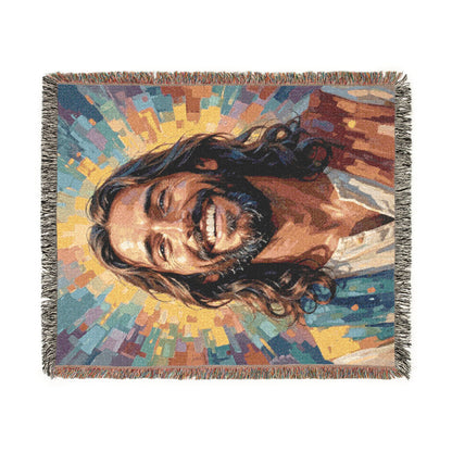 Rejoice In The Lord Jesus | Woven Throw Blanket