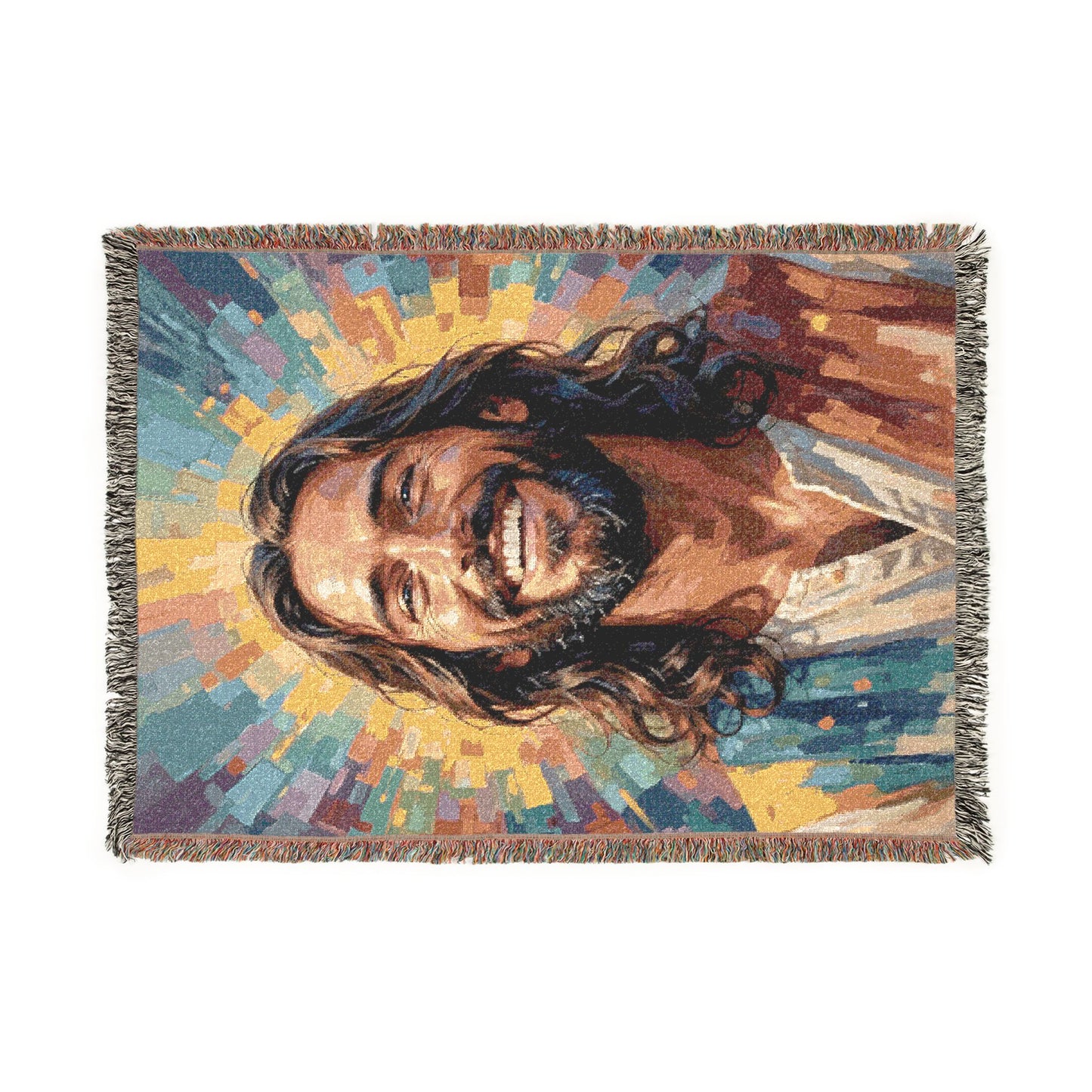 Rejoice In The Lord Jesus | Woven Throw Blanket