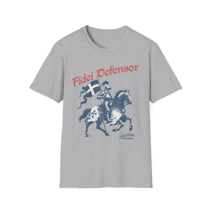 Fidei Defensor "Defender Of The Faith" Christian Knight T-Shirt