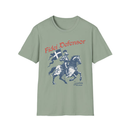 Fidei Defensor "Defender Of The Faith" Christian Knight T-Shirt